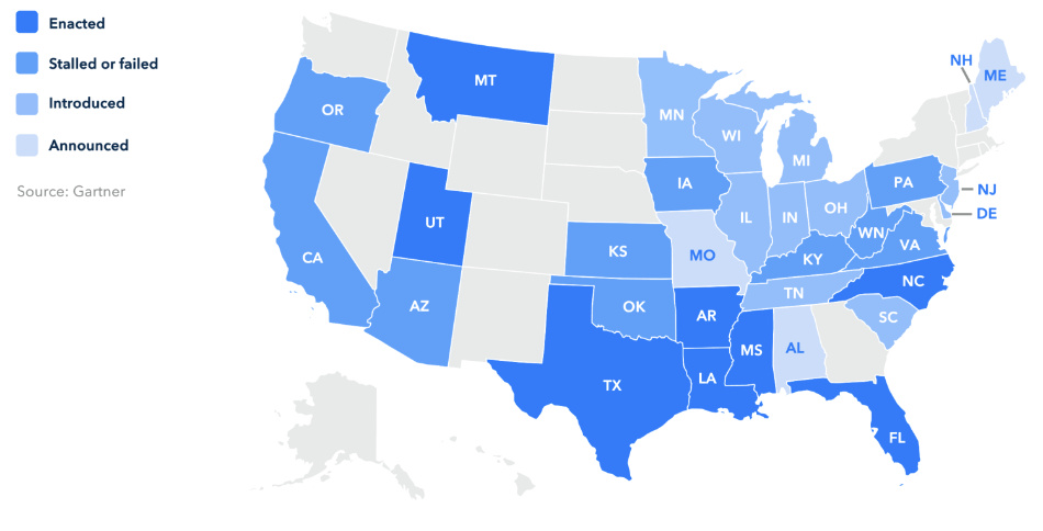 united states map