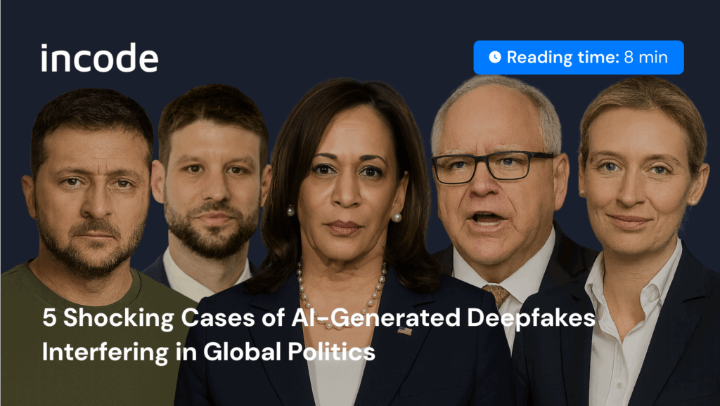 Deepfakes have been used to interfere in politics and influence public opinion during elections and sway voters